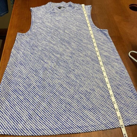Banana Republic mock neck striped tank top new - Picture 6 of 9